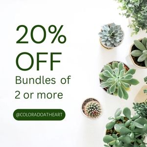 20% OFF bundles of 2 or more